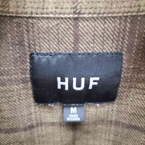ハフ HUF TIE DYE PLAID ZIP SHIRT ジップシャツ メンズ import:M