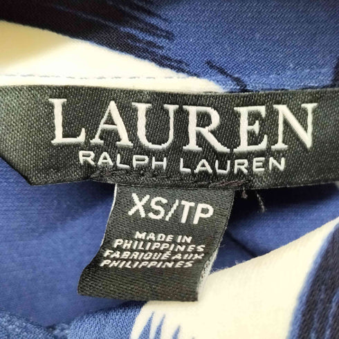 ローレンラルフローレン LAUREN RALPH LAUREN ジオメトリック 総柄 シャツ レディース import:XS