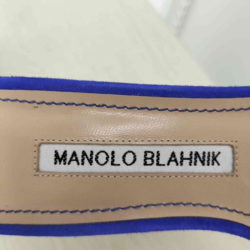 マノロブラニク MANOLO BLAHNIK CHAOS カオス スエード ストラップ ヒール サンダル レディース 36 1/2