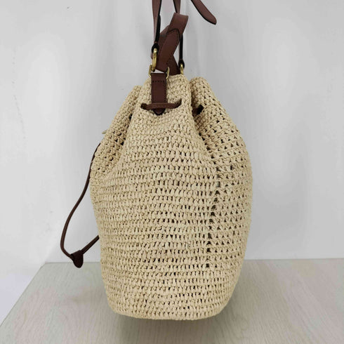 マルベリー Mulberry Crochet Raffia Bucket Bag クロシェット ラフィア バケット バッグ レディース