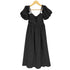 sweet M me eme エムミーエメ Puff sleeves studded long onepiece パフ スリーブス スタッディド ロング ワンピース レディース FREE