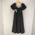 sweet M me eme エムミーエメ Puff sleeves studded long onepiece パフ スリーブス スタッディド ロング ワンピース レディース FREE