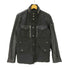 ディーゼル DIESEL 00S OLD ARCHIVE BLACK SEEP SKIN FIELD JACKET 羊革 裏地キルティング シープ レザー 切替え エルボーパッチ フィールド ジャケット アーカイブ ブラック メンズ import:S