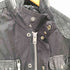 ディーゼル DIESEL 00S OLD ARCHIVE BLACK SEEP SKIN FIELD JACKET 羊革 裏地キルティング シープ レザー 切替え エルボーパッチ フィールド ジャケット アーカイブ ブラック メンズ import:S