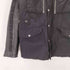 ディーゼル DIESEL 00S OLD ARCHIVE BLACK SEEP SKIN FIELD JACKET 羊革 裏地キルティング シープ レザー 切替え エルボーパッチ フィールド ジャケット アーカイブ ブラック メンズ import:S