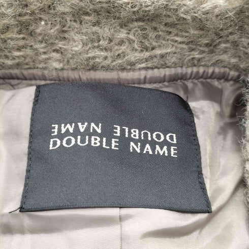 ダブルネーム DOUBLE NAME 2WAY カラーミドル丈 ブークレコート レディース FREE