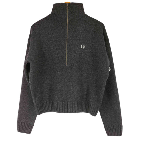 フレッドペリー FRED PERRY HALF ZIP JUMPER バイカラー ハーフジップ ニットセーター レディース 10