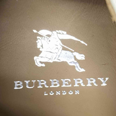 バーバリーロンドン BURBERRY LONDON スクエアトゥ 外羽根 レザーシューズ メンズ JPN:25