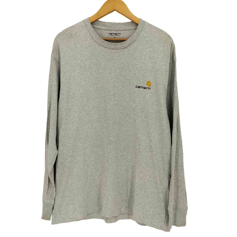 カーハートワークインプログレス Carhartt WIP LONG SLEEVE AMERICAN SCRIPT T-SHIRT メンズ import:L