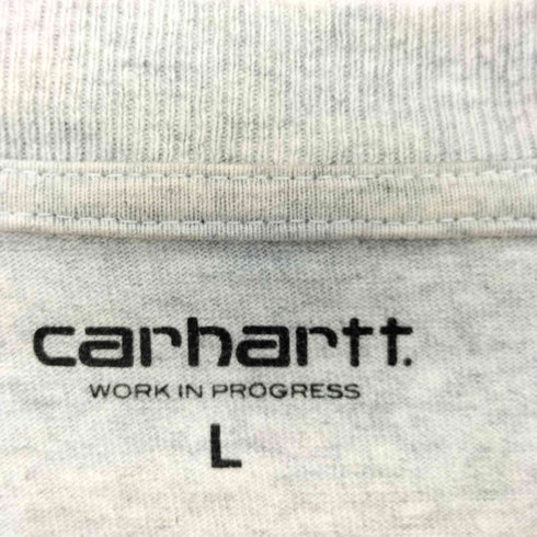 カーハートワークインプログレス Carhartt WIP LONG SLEEVE AMERICAN SCRIPT T-SHIRT メンズ import:L