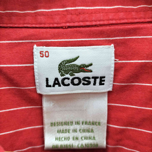 ラコステ LACOSTE ストライプ S/S シャツ メンズ 50