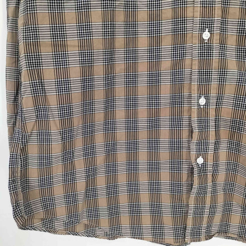 フランクアンドアイリーン Frank&Eileen FINBAR/BROWN ボタンダウン L/S チェックシャツ メンズ import:L
