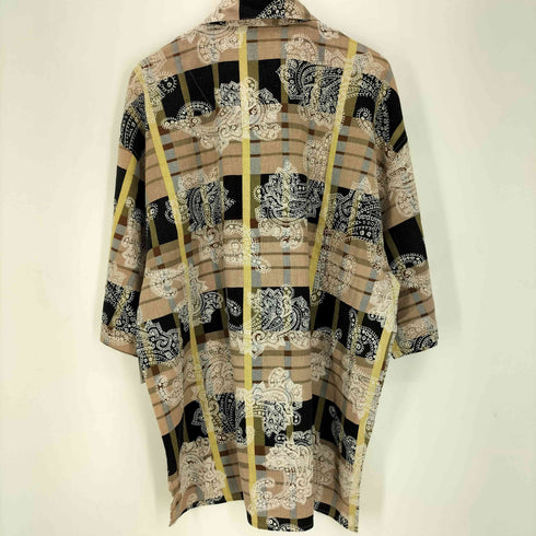 TRUST 00S 総柄 リネン レーヨン S/S シャツ メンズ 2Xl