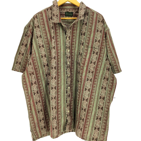 scandia woods 総柄 S/S オープンカラー シャツ メンズ