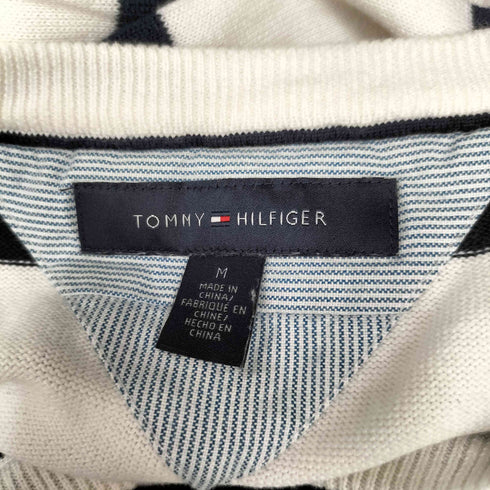 トミーヒルフィガー TOMMY HILFIGER Vネック ボーダー ニット メンズ JPN:M
