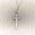 オールセインツ ALLSAINTS GABE LARGE CHAIN CROSS NECKLACE 925刻印 十字架 クロス モチーフ シルバーネックレス メンズ