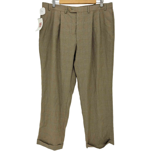 ローレンラルフローレン LAUREN RALPH LAUREN 90-00s ウール グレンチェック 2タック スラックス メンズ
