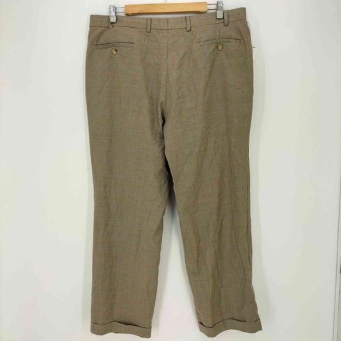 ローレンラルフローレン LAUREN RALPH LAUREN 90-00s ウール グレンチェック 2タック スラックス メンズ