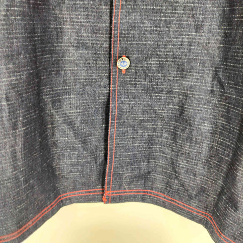VEEZO JEANS ベロア切替 S/S シャツ メンズ 3XL
