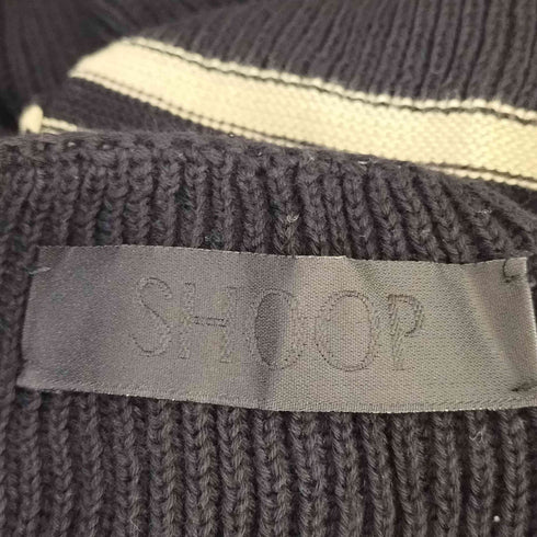 シュープ Shoop コットン ニット ボーダー ベスト メンズ S