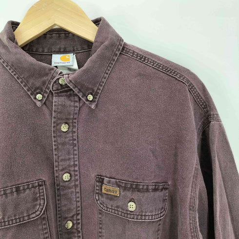 カーハート Carhartt 90-00S ロゴ パッチ L/S ボタンダウン ワーク シャツ メンズ