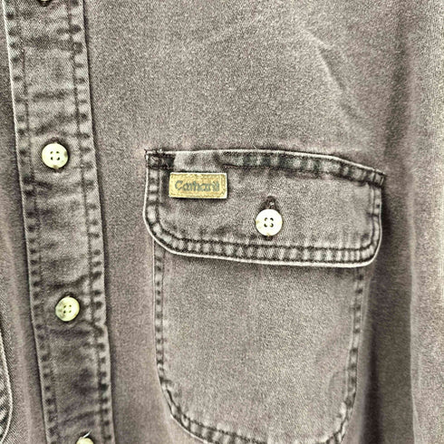 カーハート Carhartt 90-00S ロゴ パッチ L/S ボタンダウン ワーク シャツ メンズ