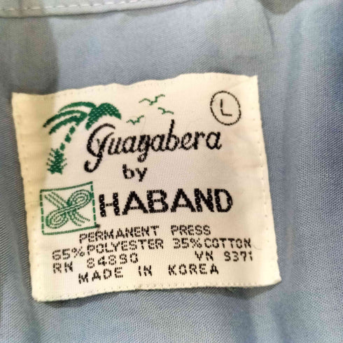 ハバンド HABAND GUAYABERA by HABAND グアヤベラ バイ ハバンド 80-90s 韓国製 キューバシャツ メンズ L