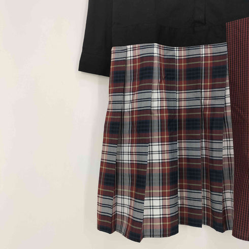 フレッドペリー FRED PERRY Mix Panelled Shirt Dress ミックスパネル シャツドレス レディース UK:8