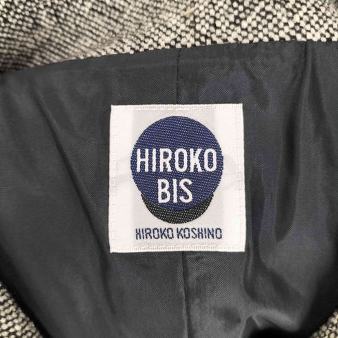 ヒロコビス HIROKO BIS シルク混 比翼 テーラードジャケット レディース 11