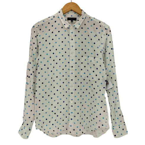 コムデギャルソンオムプリュス COMME des GARCONS HOMME PLUS 17ss 裸の王様 THE KING IS NAKED 期 水玉柄 メッシュ 長袖シャツ メンズ JPN:S