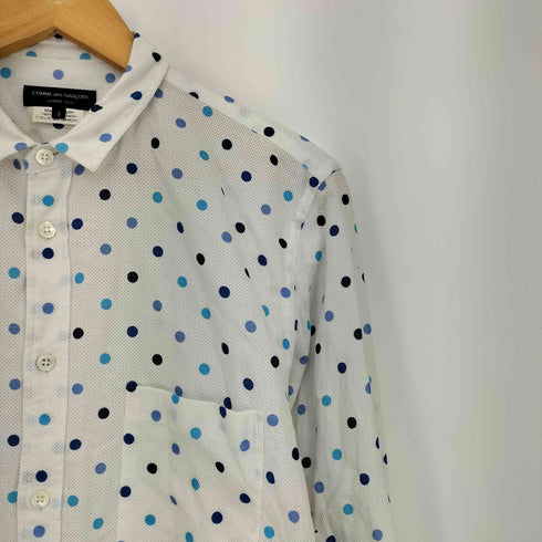 コムデギャルソンオムプリュス COMME des GARCONS HOMME PLUS 17ss 裸の王様 THE KING IS NAKED 期 水玉柄 メッシュ 長袖シャツ メンズ JPN:S