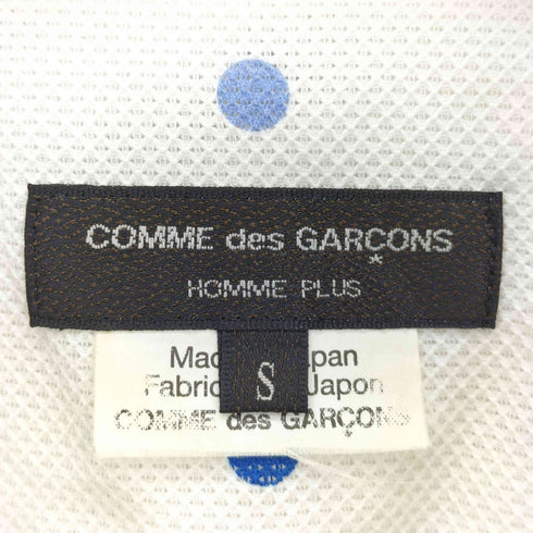 コムデギャルソンオムプリュス COMME des GARCONS HOMME PLUS 17ss 裸の王様 THE KING IS NAKED 期 水玉柄 メッシュ 長袖シャツ メンズ JPN:S