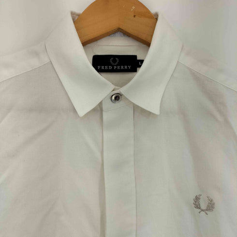 フレッドペリー FRED PERRY ロゴ刺繍 長袖シャツ メンズ import:L