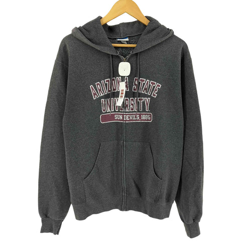 チャンピオン Champion 00s ECO FLEECE カレッジプリント ジップアップ パーカー メンズ M