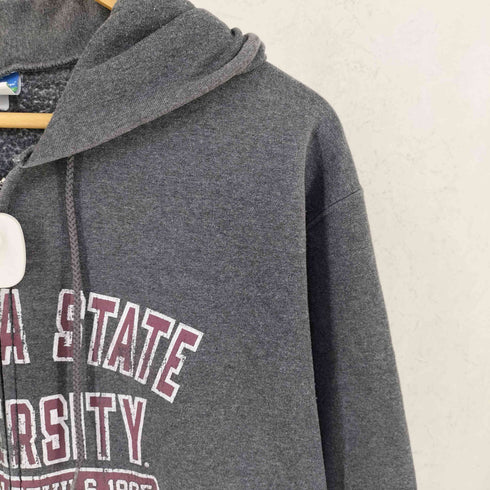 チャンピオン Champion 00s ECO FLEECE カレッジプリント ジップアップ パーカー メンズ M