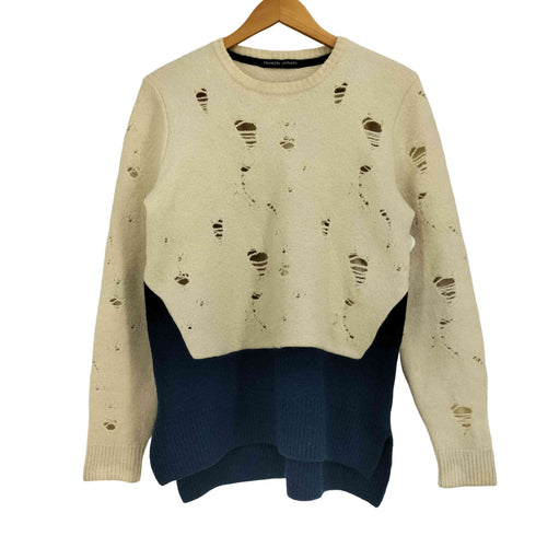 ツモリチサト TSUMORI CHISATO ダメージ クラッシュ エルボーパッチ キツネマップニット セーター レディース 2
