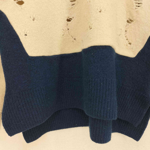 ツモリチサト TSUMORI CHISATO ダメージ クラッシュ エルボーパッチ キツネマップニット セーター レディース 2