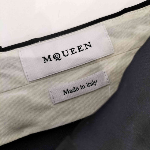 アレキサンダーマックイーン Alexander McQueen モヘア混ウール ワイド ストレート スラックス パンツ メンズ EUR:44-46