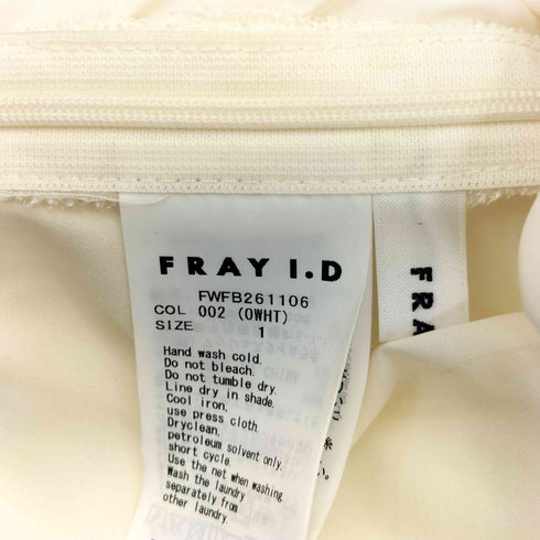 フレイアイディー FRAY I.D 26ss リボンペプラムキャミトップス レディース JPN:1