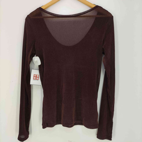 フレイアイディー FRAY I.D 26aw フロッキーチュールベーシックトップス レディース ONE SIZE