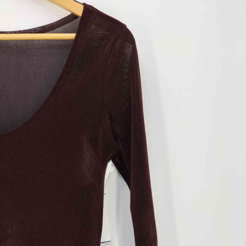 フレイアイディー FRAY I.D 26aw フロッキーチュールベーシックトップス レディース ONE SIZE