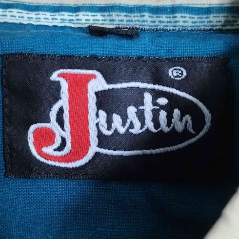 JUSTIN ネイティブ ストライプ L/S シャツ メンズ import:XL