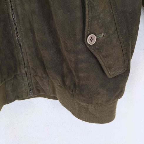 EQUIPMENT イクイップメント lamb leather ラムレザー 羊革 スエード ジップジャケット メンズ L