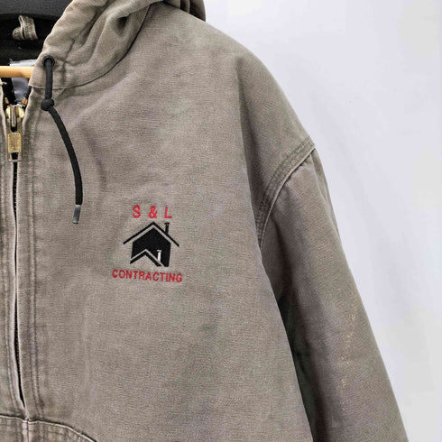 カーハート Carhartt 00S OLD Duck Active Jacket メキシコ製 企業 ロゴ 刺繍 ダック アクティブ ジャケット 03年2月製 メンズ import:XL