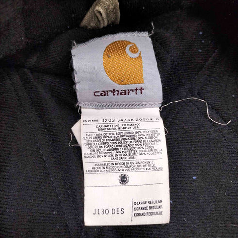 カーハート Carhartt 00S OLD Duck Active Jacket メキシコ製 企業 ロゴ 刺繍 ダック アクティブ ジャケット 03年2月製 メンズ import:XL