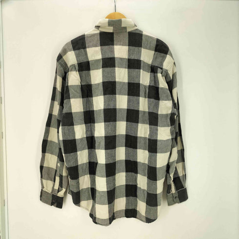 ギャップ Gap 80-90S OLD 初期タグ Euro ユーロ ブロック チェック コットン L/S シャツ メンズ import:XL
