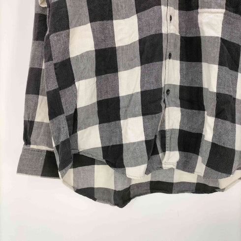ギャップ Gap 80-90S OLD 初期タグ Euro ユーロ ブロック チェック コットン L/S シャツ メンズ import:XL
