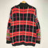KNTITING ラミー コットン ネイティブ柄 モックネック ニット メンズ import:M