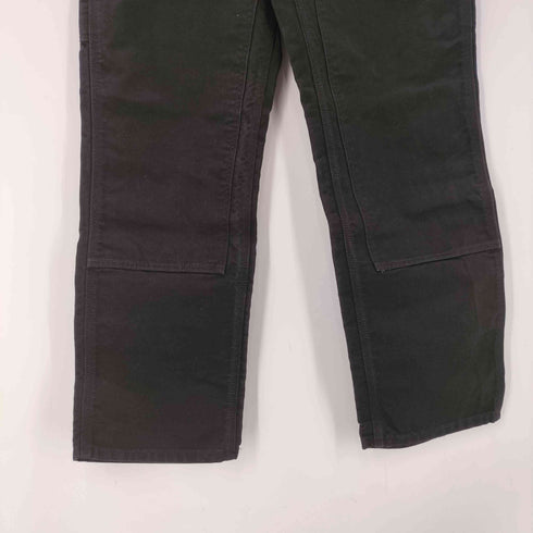カーハート Carhartt MADE IN USA LOOSE FIT BLACK DOUBLE FRONT WORK DUNGAREE USA製 ルーズ フィット ダブル フロント ダック ダンガリー ダブルニー ペインター ワイド ワーク パンツ ブラック メンズ 32×32