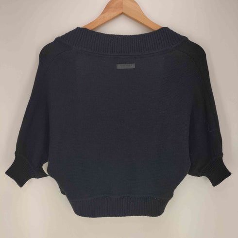 バーバリーブルーレーベル BURBERRY BLUE LABEL ロゴパッチ ボレロカーディガン レディース JPN:38